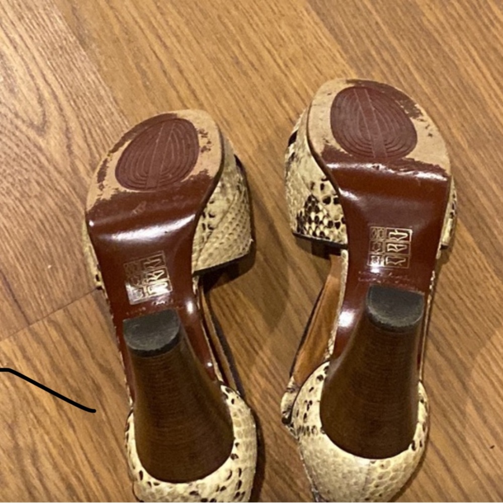 Chie Mihara// Snakeskin Platform Heels, Size 37 - image 8